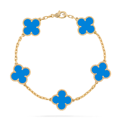 2X1 PULSERA TREBOL BAÑADA EN ORO 18K 🟡 - PARA LA FORTUNA Y EL EXITO🍀🤑