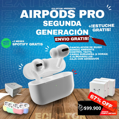 AIRPODS PRO 2 ALTA GAMA 🎁 + SPOTIFY GRATIS + FUNDA