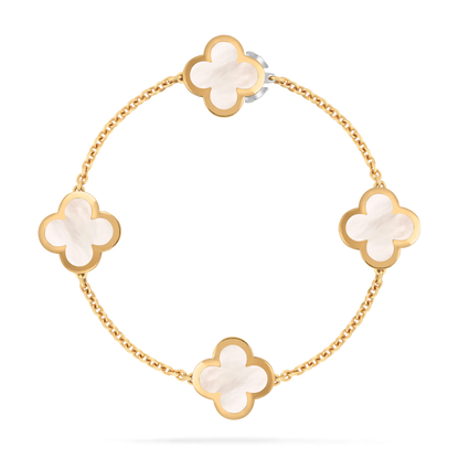 2X1 PULSERA TREBOL BAÑADA EN ORO 18K 🟡 - PARA LA FORTUNA Y EL EXITO🍀🤑